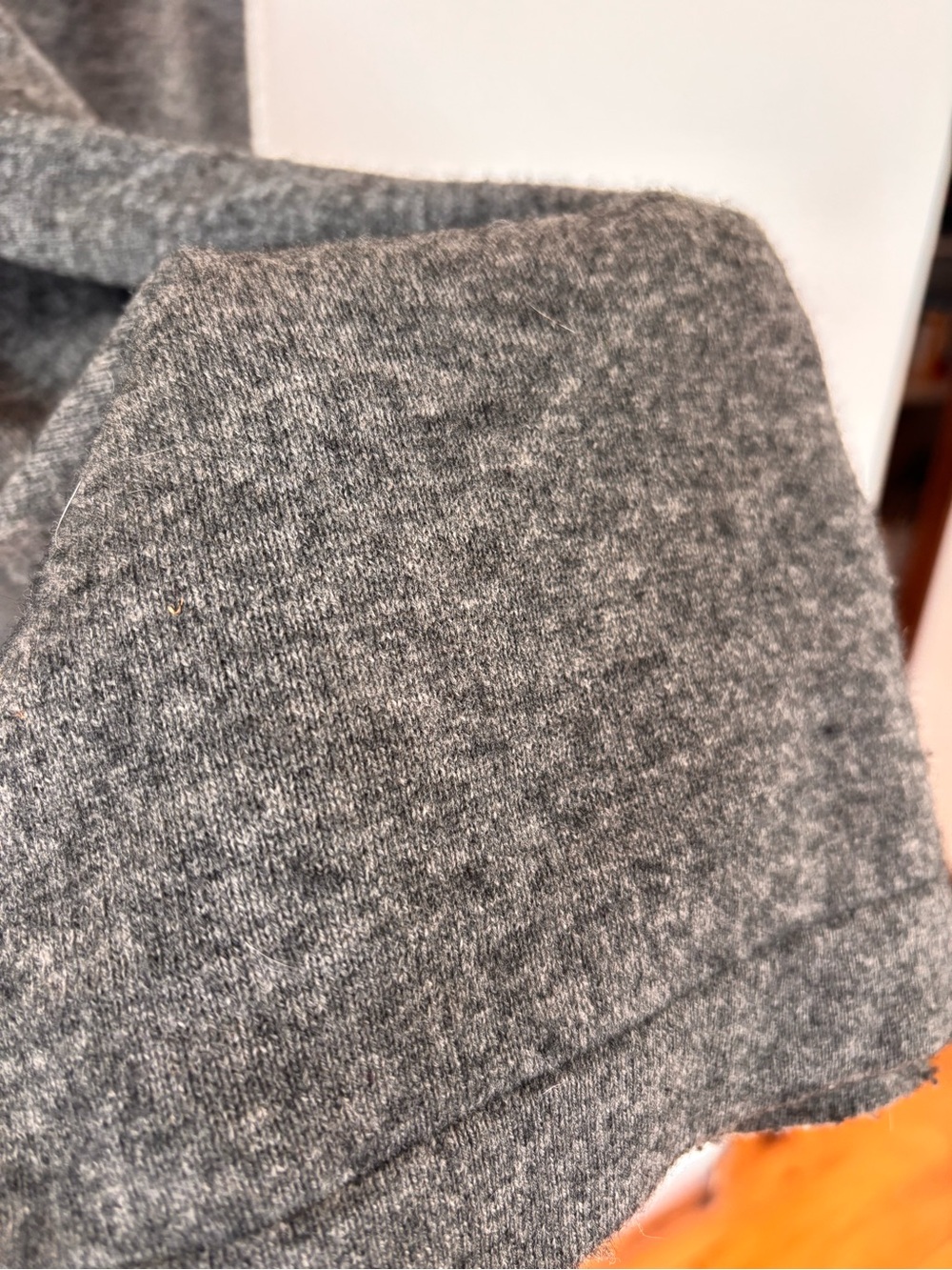 VINCE Wool Cashmere Blend Wide Leg Drawstring Pants Gray | Luxe Knit | Size M - Picture 7 of 11